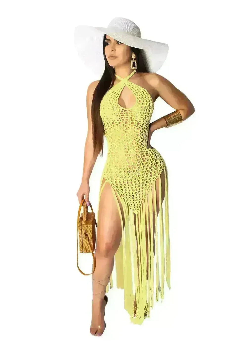 European And American Woven Two-Wear Method Fringed Beach Skirt - EX-STOCK CANADA