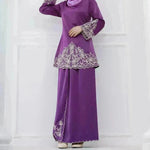 Exquisite Embroidery Two-piece Suit for Turkey Dubai Middle East Women Abaya inspired - EX-STOCK CANADA