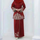 Exquisite Embroidery Two-piece Suit for Turkey Dubai Middle East Women Abaya inspired - EX-STOCK CANADA
