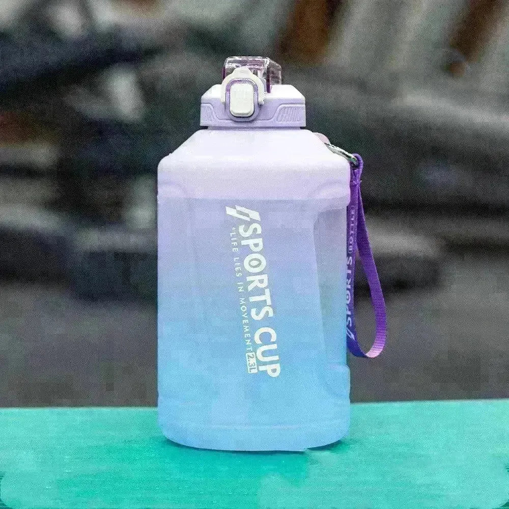 Extra Large Capacity Cup With Straw Fitness Sports Water Bottle Fitness Big Bottles - EX-STOCK CANADA