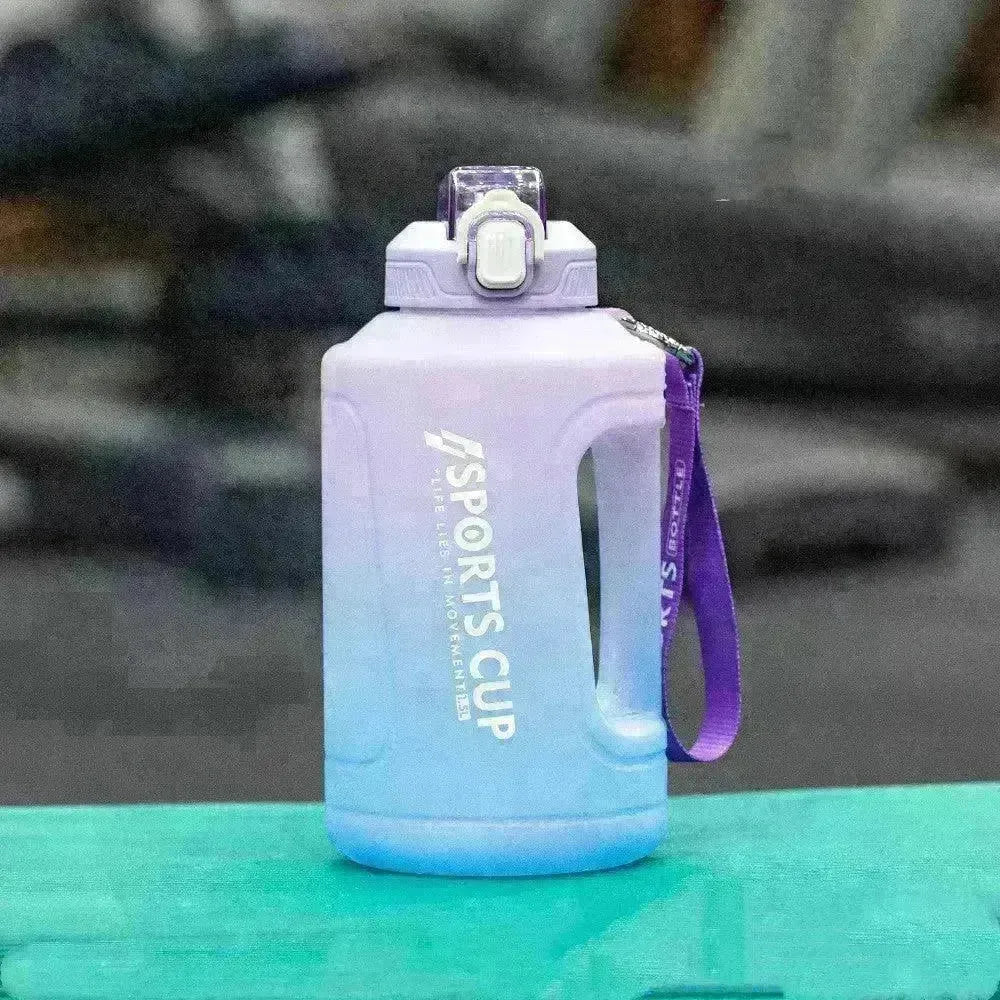 Extra Large Capacity Cup With Straw Fitness Sports Water Bottle Fitness Big Bottles - EX-STOCK CANADA