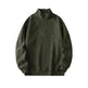 Autumn Winter half zip Stand-collar Fleece Sweatshirt Pullover tops for men - EX-STOCK CANADA