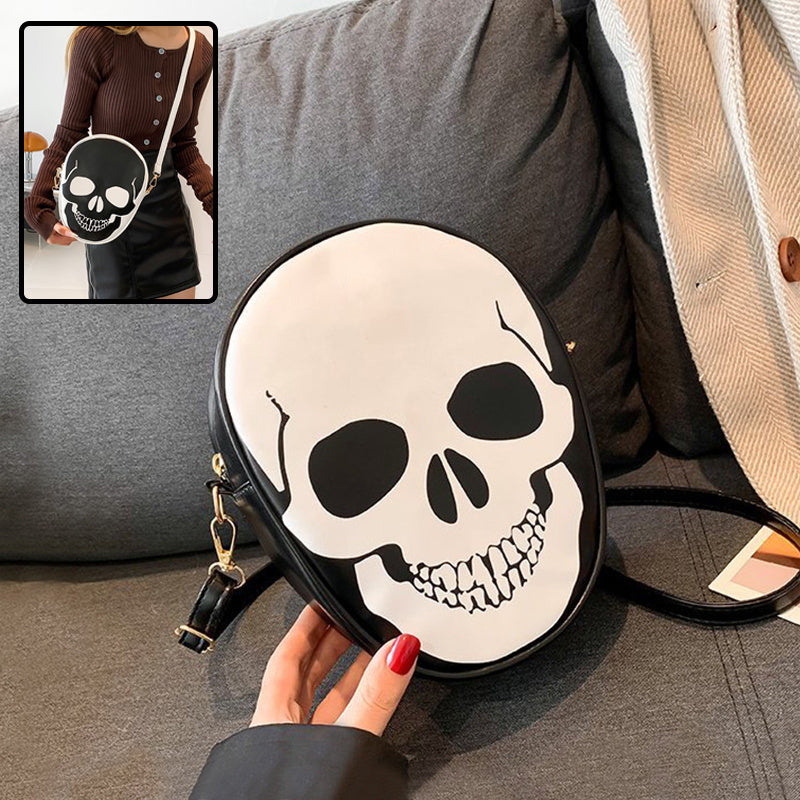 Halloween Skull Shoulder Bag Personality Funny Messenger Bag Kids Couples Outdoor Small Phone Bag For Women EX-STOCK