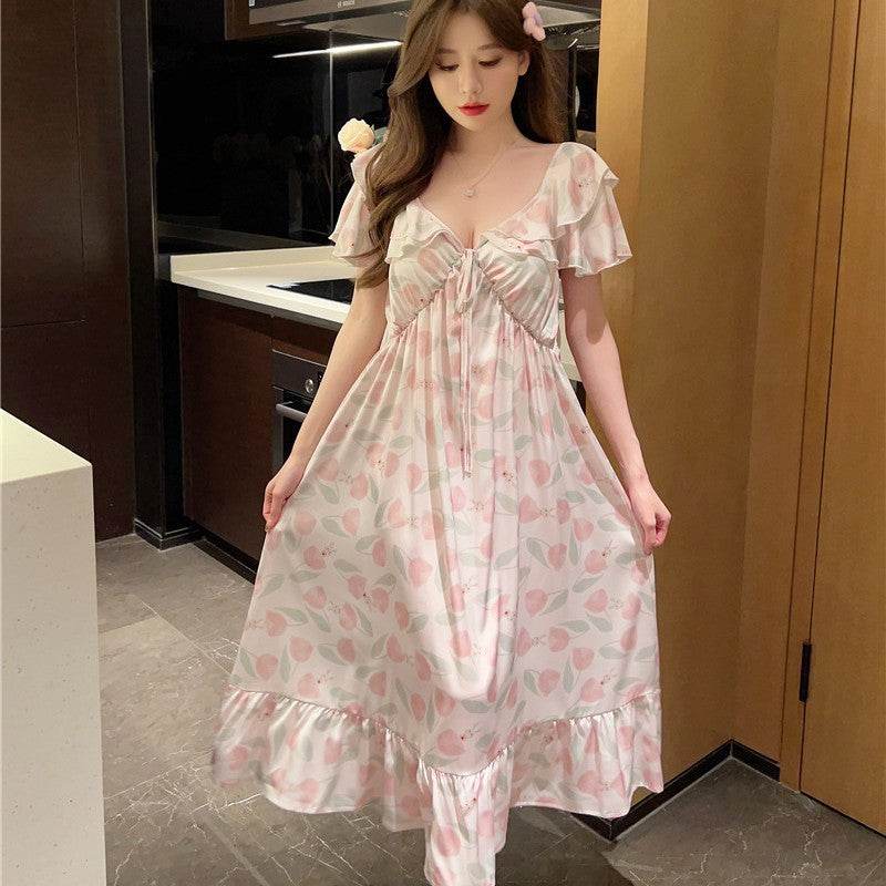 Summer French Silk Pajamas For Women EX-STOCK