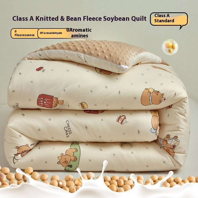 Beanie Velvet Quilt Soybean Fiber Duvet Insert Autumn And Winter EX-STOCK Canada 