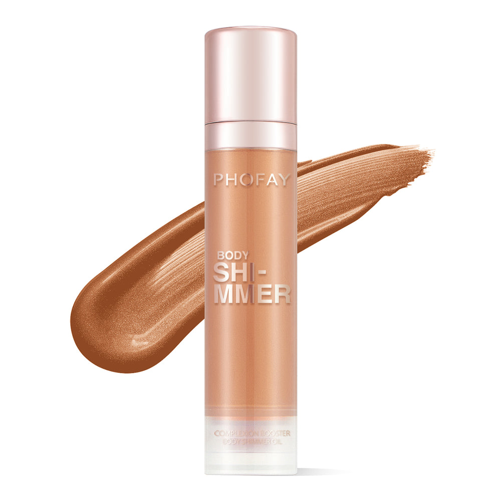 PHOFAY Body Shimmer Oil – Lightweight Glow Oil (25 mL, 4 Shades)
