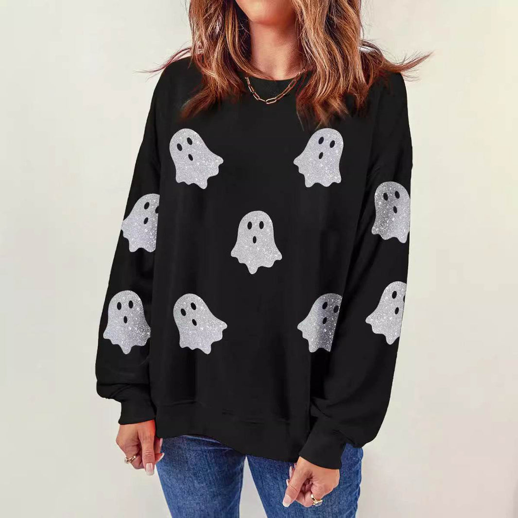 Halloween Ghost Top Loose Casual Pullover EX-STOCK