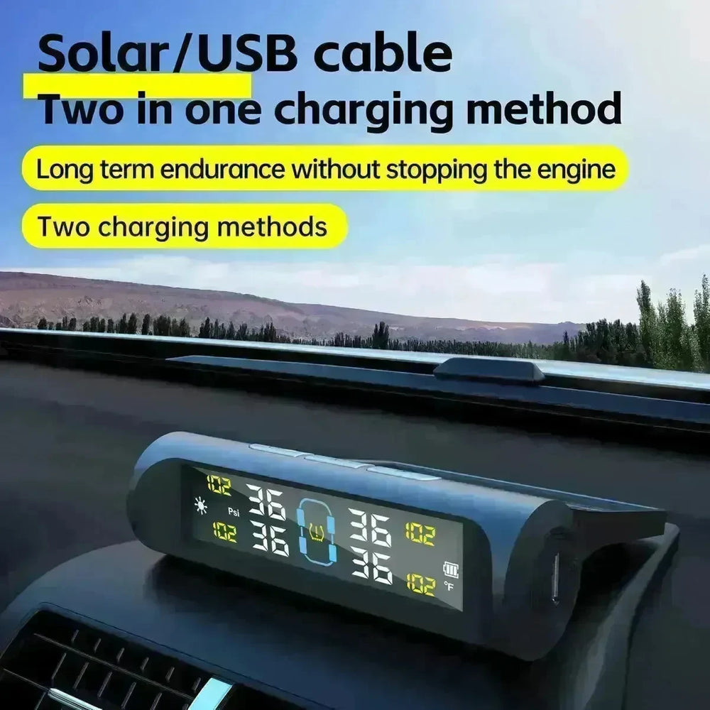 Automobile Vehicle Intelligent Power USB Tire Pressure sensor Monitoring System - EX-STOCK CANADA