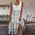 Casual Summer Boho Dress Floral Sleeveless Midi Dress EX-STOCK