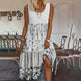 Casual Summer Boho Dress Floral Sleeveless Midi Dress EX-STOCK
