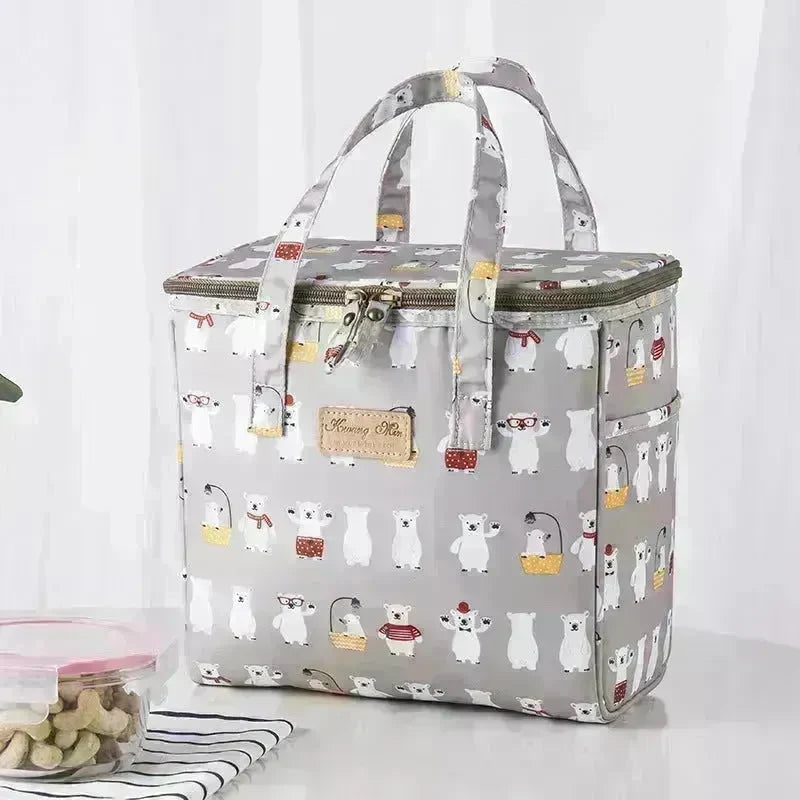 Lunch Box Picnic Insulated Bag Large Portable Waterproof Ice Pack Lunch Bag Work Lunch Bag for Adult Women - EX-STOCK CANADA