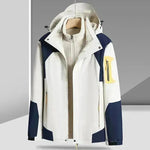 Linero extraíble de tres en uno con una chaqueta a prueba de agua a prueba de viento de terciopelo