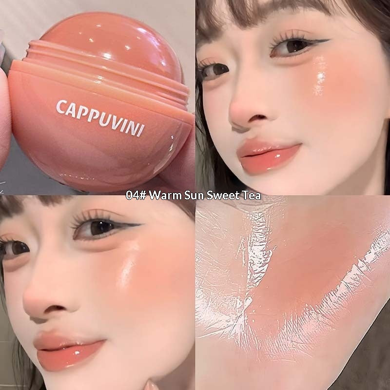 CAPPUVINI Sphere Cream Blush – Dewy Glass-Skin Finish | 6 Shades | 7.5g