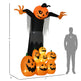9ft Halloween Inflatables Outdoor Decorations, Pumpkin Ghost With Pumpkin Patch, Outdoor Giant Blow Up Yard Decor With Build-in LED For Garden, Lawn, Party, Holiday EX-STOCK