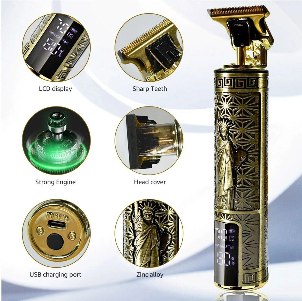 Beard Trimmer Hair Clippers Cordless Hair Cutting Kit Barber Shaving Machine For Men USB Rechargeable 1 PCS EX-STOCK