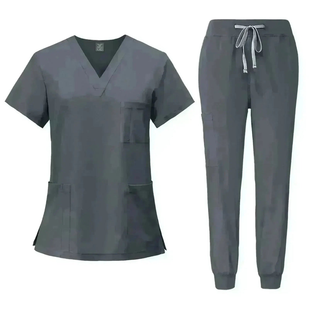 Quick-drying T-shirt Surgical Clothes Oral Nurse Doctor Work Clothes Pet Hospital Work EX-STOCK