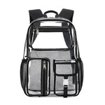 Clear Transparent Large Capacity Backpack – School & Travel Bag | Black, Gray, Pink, Lavender