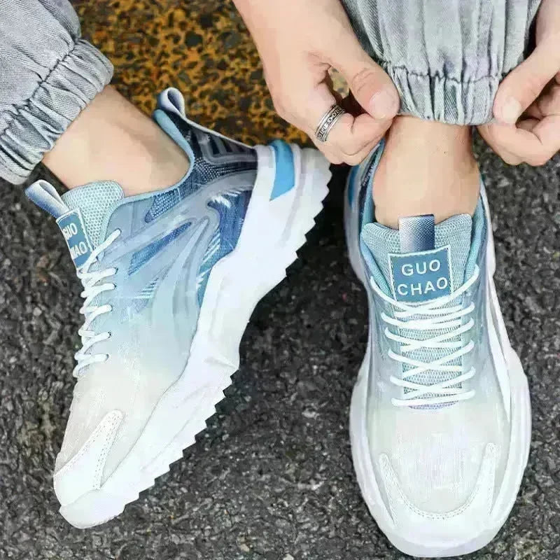 Lace-up Dad Shoes Fashion Thick-soled Sports Shoes Casual Breathable Sneakers For Men - EX-STOCK CANADA