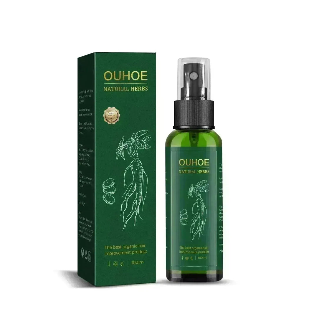 Ouhoe Ginseng Hair Growth Lotion Ginseng che idrata la cura dei capelli spray per la crescita dei capelli