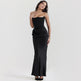 Women’s Strapless Maxi Dress – Backless Slim-Fit Evening Gown