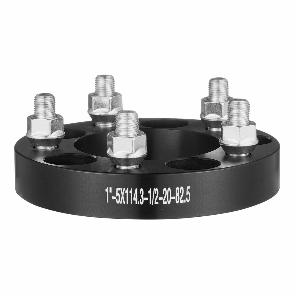 Wheel Spacers Wheel Adapters 5 Lug Forged Spacer 4 PCS Black EX-STOCK