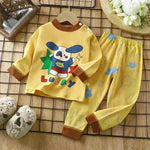 Unisex Children's Two piece Sleepwear Cotton Autumn Clothes Long Johns Pajamas for Kids - EX-STOCK CANADA