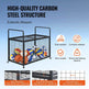 Rolling Sports Ball Storage Cart, Lockable Basketball Cage With Double Lids, Sport Equipment Holder Organizer For Indoor Outdoor, Steel Storage Rack For Garages, Playgroup, Gym And Schools - EX-STOCK Canada