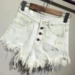 Casual Summer Women Denim Short High Waists Sexy Short Jeans - EX-STOCK CANADA