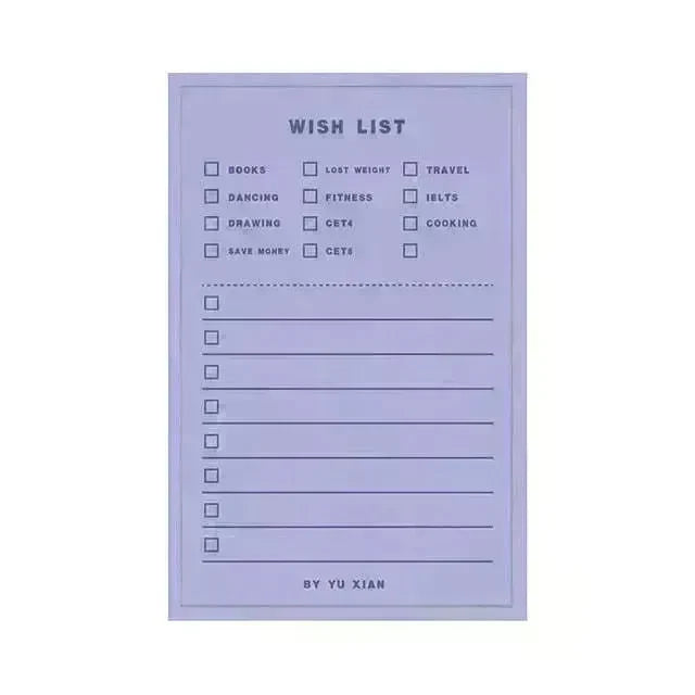 Daily Weekly Notepad Planner Tearable Message Memo Book - EX-STOCK CANADA