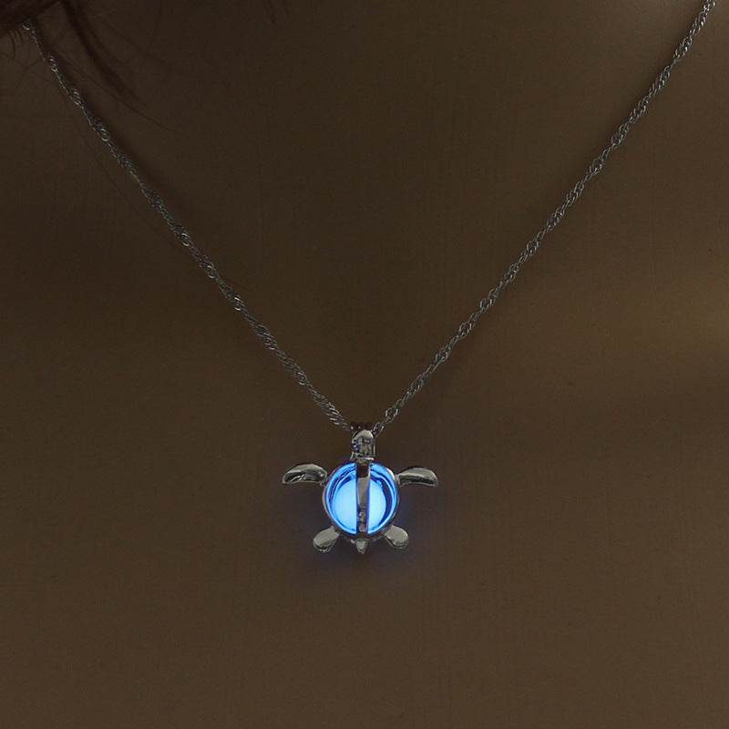 Fashion Moon Natural Glowing Stone Healing Necklace Women Gift Charm Luminous Pendant Necklace Jewelry - EX-STOCK Canada