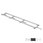 Rail Mill Guide System, 9 Ft Milling Guide, 4 Crossbar Kits Chainsaw Mill Rail Guide, Aluminum Adjustable Saw Mill Rail System Work With Chainsaw Mills For Builders And Woodworkers EX-STOCK