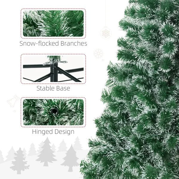 6FT Indoor Christmas Tree Artificial Decoration Xmas Gift With Metal Stand 375 Tips EX-STOCK Canada 