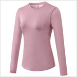 Quick Drying Breathable Long Sleeve Yoga Workout Gym T-shirt for women - EX-STOCK CANADA