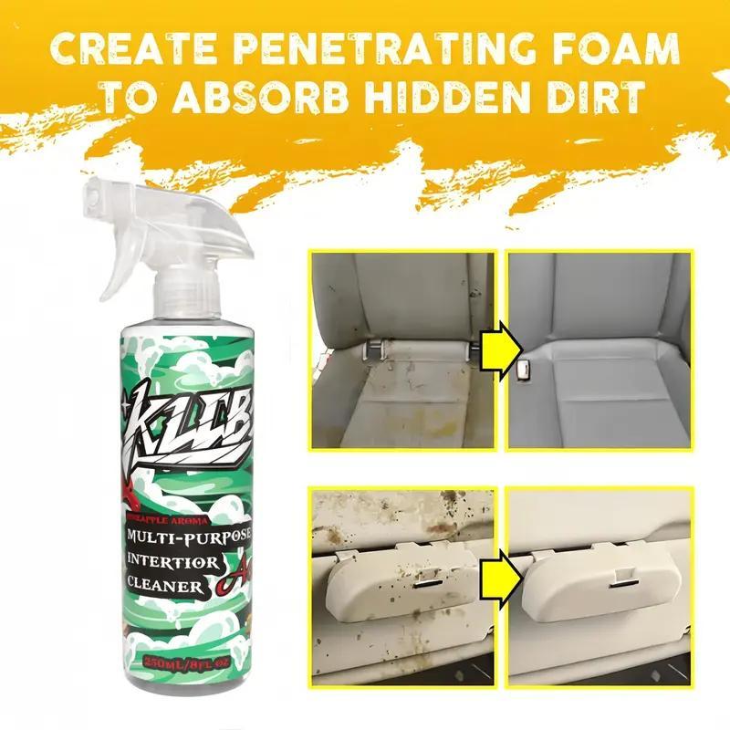 Car Interior Foam Cleaner, No-clean, Seat Leather, Ceiling, Dashboard Fabric Cleaning, Neutral Multi-functional EX-STOCK