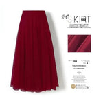 Pleated Mesh Midi Skirt – Women's Prairie Swing Skirt - EX-STOCK CANADA