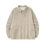 Fall And Winter Oversized Lapels Fleece Sweatshirt Pullover Top for men - EX-STOCK CANADA