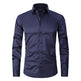 Men's Long Sleeve Business Casual Shirt – Loose Fit, 10 Colors, S–8XL | Canada & USA