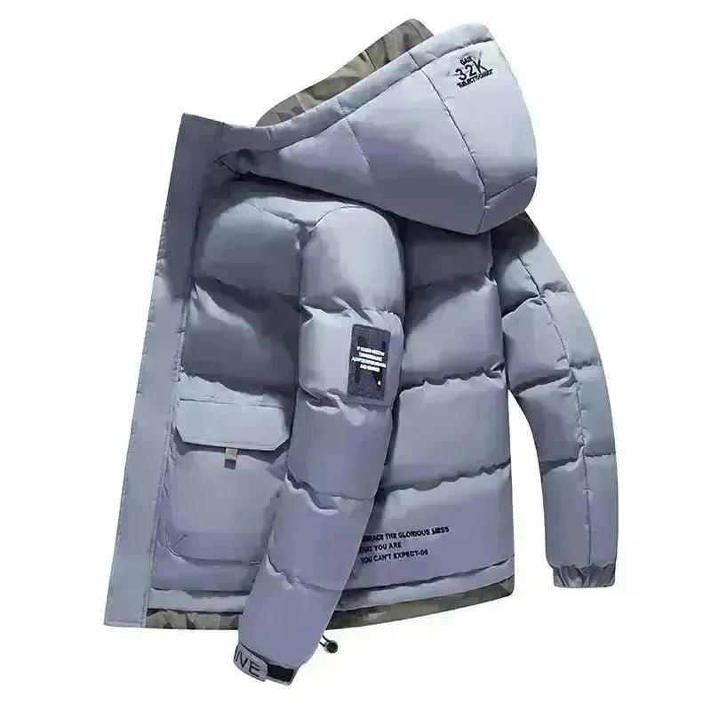 Cotton-padded Coat Men's Coat Autumn And Winter Trends Clothes Men's Thickened - EX-STOCK CANADA