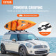 Kayak Roof Rack 1 Pair J-Bar, Soft Roof Rack, Top Mount Tie Down, Carrier For Kayak, Surf Board, Canoe, SUP, Ski Board, Mount On Car, SUV, Truck, 2 Kayaks EX-STOCK