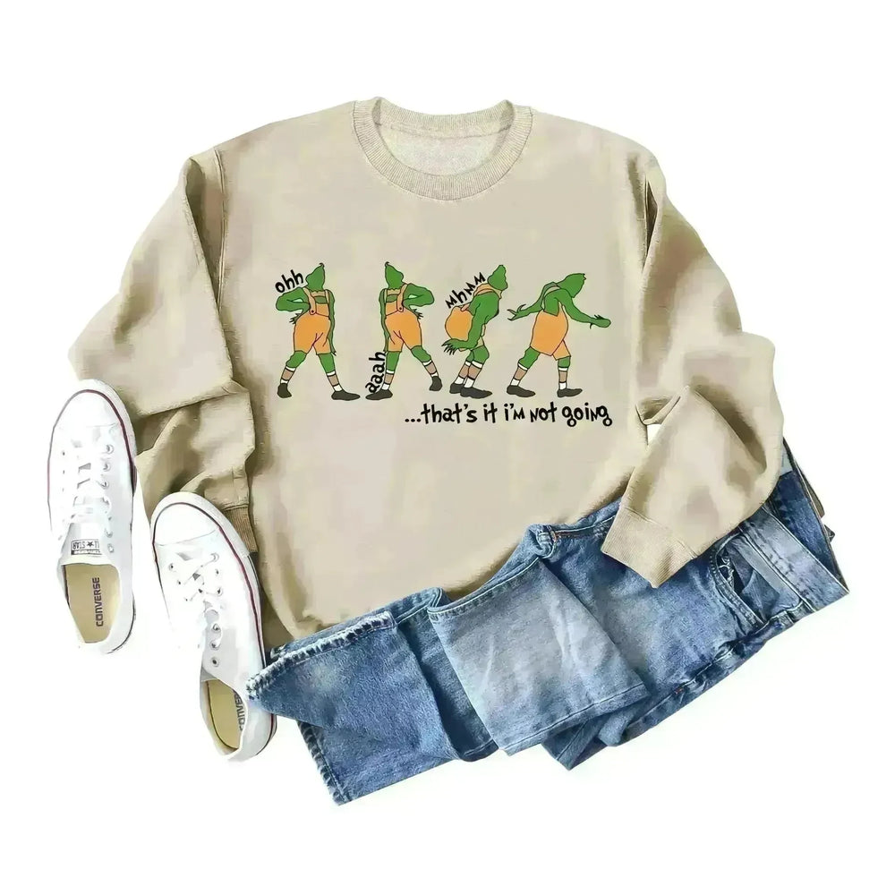 Women's Christmas Printed Long Sleeved  Pullover Sweatshirt - EX-STOCK CANADA