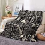 Halloween Witch Blanket Flannel Blanket EX-STOCK Canada 