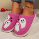 Halloween Cartoon Ghost Cotton Slippers For Women Indoor Non-slip Bedroom Floor Slipper Winter House Shoes EX-STOCK