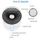 Foldable Rechargeable LED Desk Fan Wall Mounted Fan With Magnetic Remote Hanging Oscillating Fan With 4 Speeds 2 Brightness Time Setting Automatic Rotation EX-STOCK