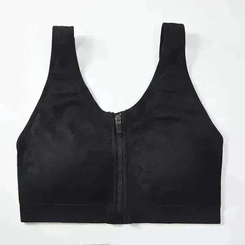 Front Zipper Sports Bra Shockproof High Strength Bra high impact sports bra - EX-STOCK CANADA
