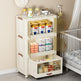 Baby Safety Transparent Opening Lid Indoor Home Decoration Storage Cabinet With Wheels EX-STOCK