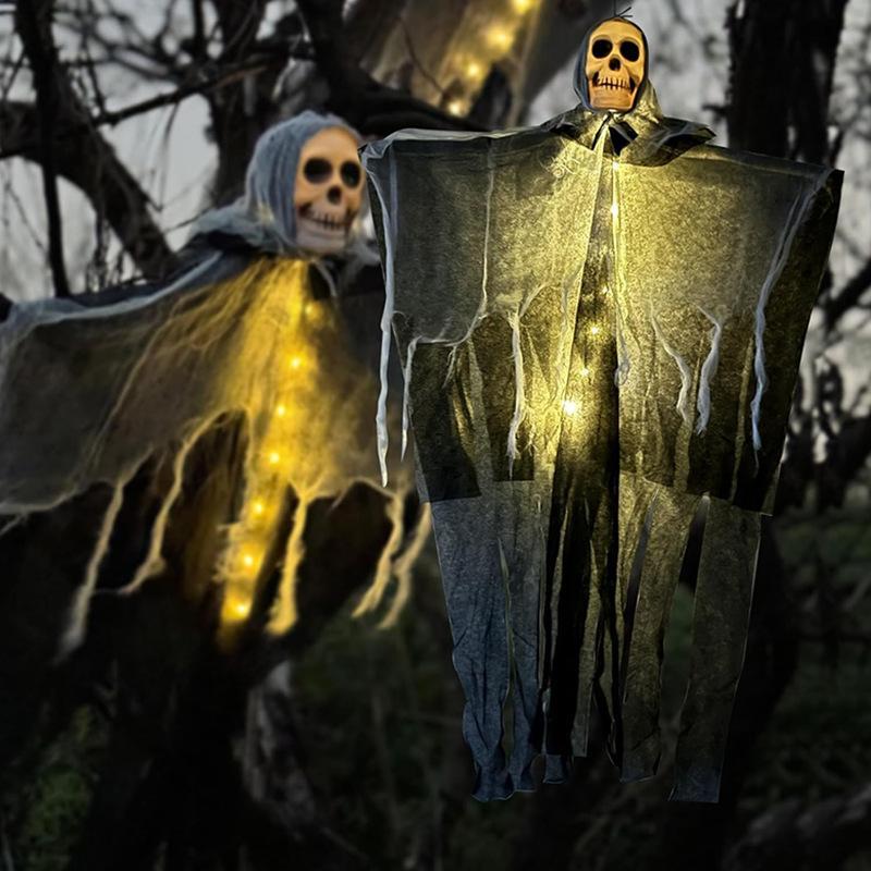 Halloween Decorations Horror Hanging Ghost Skull Skeleton Prop Perfect For Home Outdoor Yard Party Supplies Festival Decorations EX-STOCK