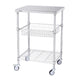 3-Tier Utility Cart Rolling Cart On Wheels 470 LBS 6 Hooks EX-STOCK