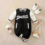 Baby One-piece Spring And Autumn Romper Baseball Uniform cloth - EX-STOCK CANADA