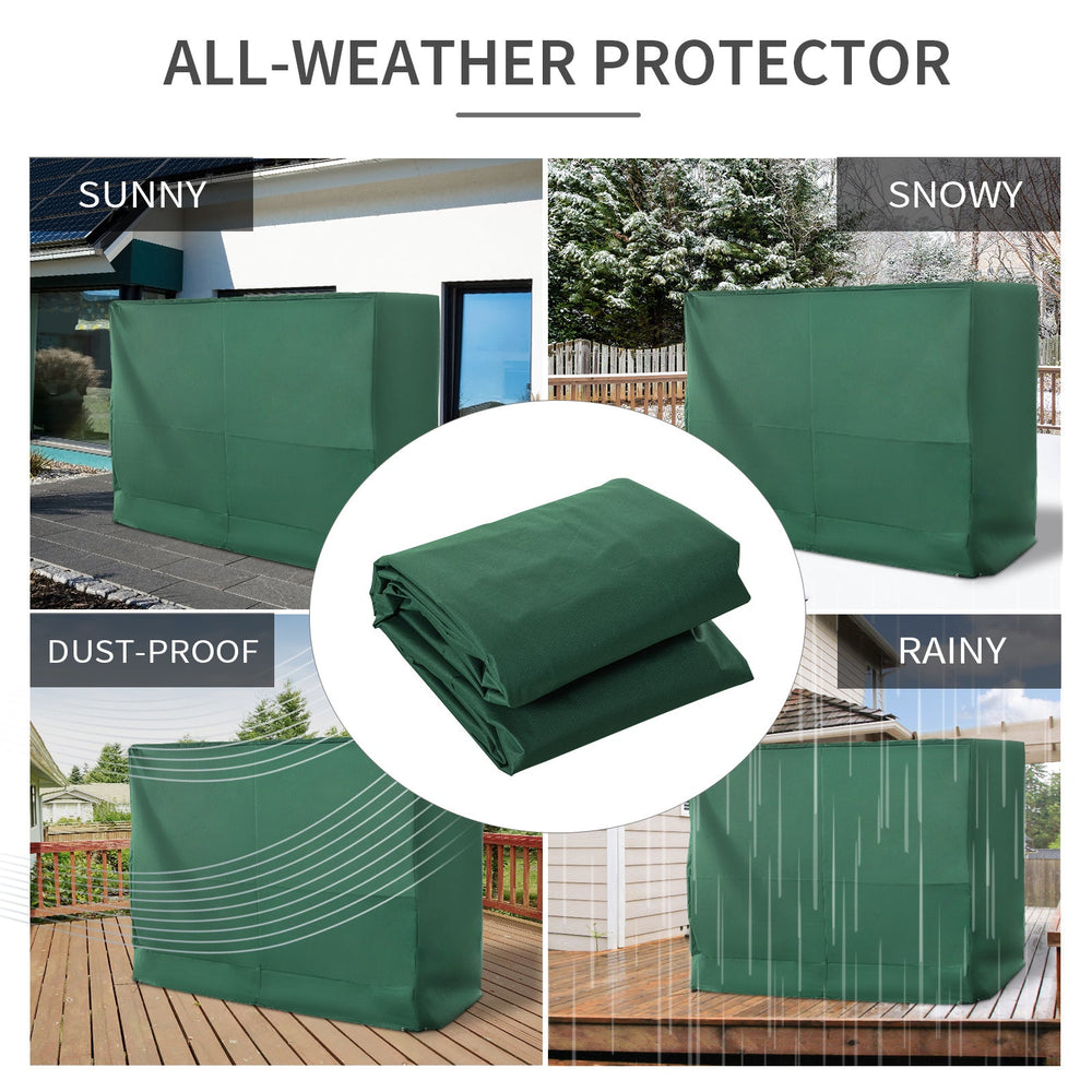 600D Oxford 3-Seater Patio Swing Cover Outdoor Swing Chair Cover Rain Protection Waterproof Anti-UV, Dark Green EX-STOCK