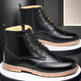Men's British Martin Boots – High-Top Business Casual Leather Shoes